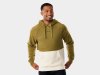 Trek Oberteil Shirt Trek Color Block Hoodie M Olive/Cre