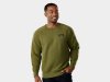 Trek Oberteil Trek Quilted Crewneck XXL Olive